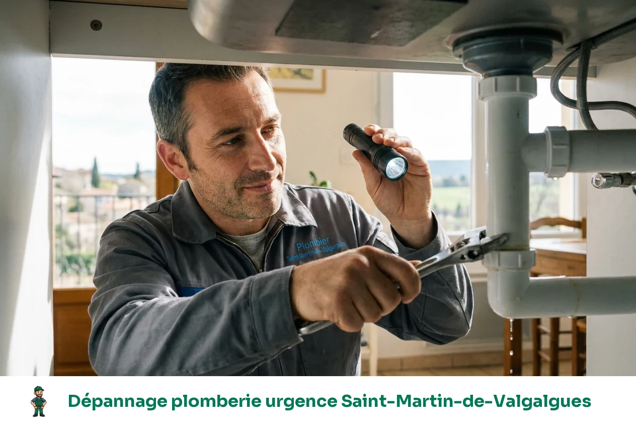 Dépannage plomberie urgence à Saint-Martin-de-Valgalgues