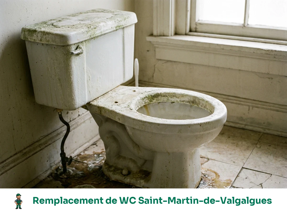 Remplacement de WC à Saint-Martin-de-Valgalgues